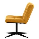 Fauteuil Mandes Tissu Tora: Jaune moutarde