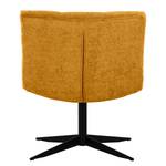 Fauteuil Mandes Tissu Tora: Jaune moutarde