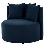 Fauteuil Lopala Geweven stof Scara: Marineblauw