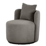 Fauteuil Pasao Tissu Bouclé Nola: Gris foncé