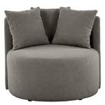 Fauteuil Lopala Tissu Bouclé Nola: Gris foncé