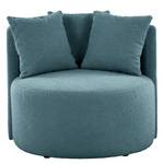 Sessel Lopala Bouclé Stoff Nola: Blau