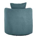 Sessel Pasao Bouclé Stoff Nola: Blau