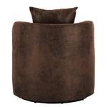 Fauteuil Pasao Microfibre Afua: Marron café