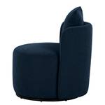 Fauteuil Pasao Geweven stof Scara: Marineblauw