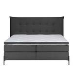 Letto boxspring Temre Tessuto Inas: grigio scuro - 180 x 200cm