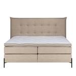 Boxspring Temre Geweven stof Inas: Cappuccino - 160 x 200cm