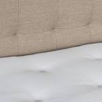 Boxspring Temre Geweven stof Inas: Cappuccino - 160 x 200cm