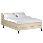 Letto boxspring Baladre Microfibra Faria: beige - 160 x 200cm - H3