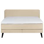 Lit boxspring Baladre Microfibre Faria: Beige - 160 x 200cm - D3 medium