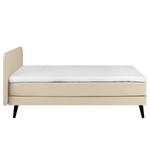 Lit boxspring Baladre Microfibre Faria: Beige - 160 x 200cm - D3 medium