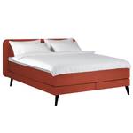 Lit boxspring Baladre Microfibre Faria: Corail - 160 x 200cm - D3 medium