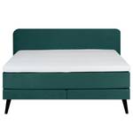 Letto boxspring Baladre Microfibra Faria: verde scuro - 180 x 200cm - H4