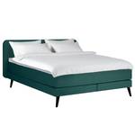 Letto boxspring Baladre Microfibra Faria: verde scuro - 160 x 200cm - H4