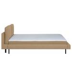 Gestoffeerd bed Manu Gerecycleerde structuurstof Gesa: Beige - 160 x 200cm