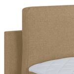 Letto imbottito Manu Tessuto strutturato riciclato Gesa: beige - 140 x 200cm