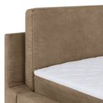 Letto imbottito Manu Microfibra Zaira: havanna - 160 x 200cm