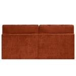 Gestoffeerd bed Ilay Chenille Aponi: Terracotta - 160 x 200cm