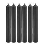 Bougies RAINBOW - Lot de 6 Paraffine - Anthracite