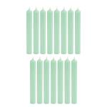 Stabkerze RAINBOW 15er-Set Paraffin - Mint