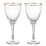 Verres à vin GOLDEN TWENTIES - Lot de 2 Verre transparent - Transparent