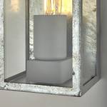 Wandlamp Box II transparant glas / staal - zilverkleurig - 1 lichtbron