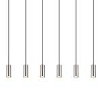 Hanglamp Robby ijzer/acrylglas - 6 lichtbronnen - Zilver - Aantal lichtbronnen: 6