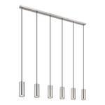 Hanglamp Robby ijzer/acrylglas - 6 lichtbronnen - Zilver - Aantal lichtbronnen: 6