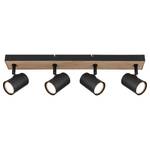 Lampada da soffitto Robby Ferro - 4 punti luce - Beige / Nero - Numero di lampadine necessarie: 4