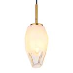 Hanglamp Barcley melkglas/ijzer/messing/acrylglas - 1 lichtbron - Aantal lichtbronnen: 1