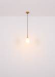 Hanglamp Barcley melkglas/ijzer/messing/acrylglas - 1 lichtbron - Aantal lichtbronnen: 1