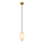 Hanglamp Barcley melkglas/ijzer/messing/acrylglas - 1 lichtbron - Aantal lichtbronnen: 1