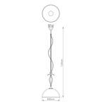 Suspension Cottage Fer / Plexiglas - 1 ampoule - Nb d'ampoules : 1