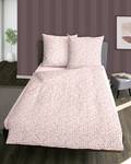 Parure de lit en flanelle Aktis Coton - Rose - 155 x 220 cm + oreiller 80 x 80 cm