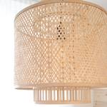 Hanglamp Strati ijzer/bamboe - 1 lichtbron - Beige