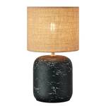 Lampada da tavolo Montagna Cemento / Iuta -Nero - 1-luce - Altezza: 32 cm