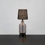 Lampe Costero Verre / Jute - 1 ampoule - Marron - Hauteur : 43 cm