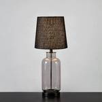 Lampe Costero Verre / Jute - 1 ampoule - Marron - Hauteur : 63 cm