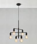 Hanglamp Cielo 6 lichtbronnen ijzer - zwart