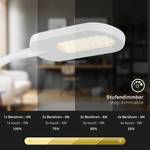 LED-wandlamp Bertelo aluminium/polypropeen - Wit