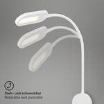 LED-wandlamp Bertelo aluminium/polypropeen - Wit