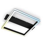 LED-plafondlamp Ciladas 1 lichtbron aluminium/polypropeen - Zwart