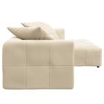 Ecksofa ROOYA Cordstoff Snor: Beige - Longchair davorstehend rechts