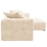 Ecksofa ROOYA Bouclé Stoff Bony: Beige - Longchair davorstehend rechts