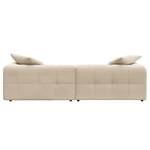 Ecksofa ROOYA Webstoff Saia: Beige - Longchair davorstehend links