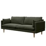 3-Sitzer Sofa ELLENS Webstoff Saia: Graugrün meliert