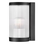 Wandlamp Coupar aluminium/PVC - 1 lichtbron - Zwart