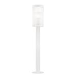 Borne éclairage extérieur Coupar Aluminium / PVC - 1 ampoule - Blanc