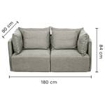 2-Sitzer Sofa Dune Microfaser - Lichtgrau