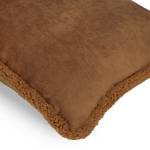 Housse de coussin Teddy Polyester - Marron - Marron